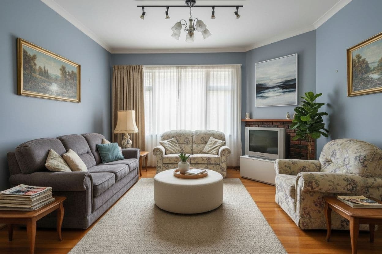 Room after AI transformation - Modern Minimalist