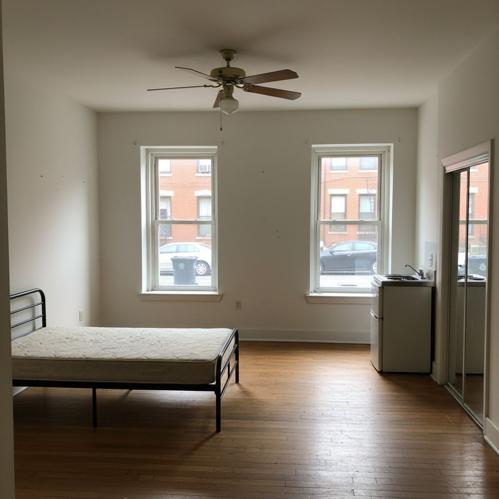 Before AI room design transformation — Modern Minimalist