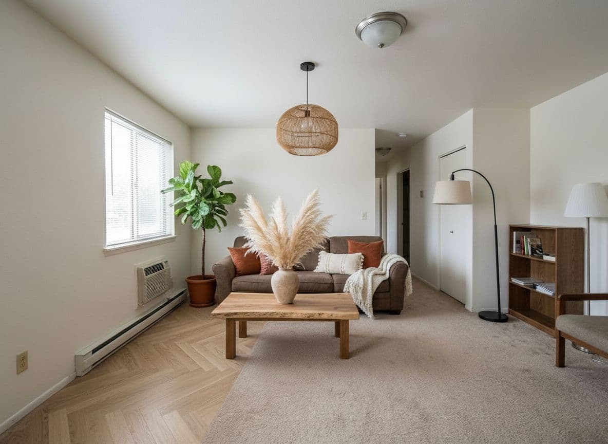 Living room redesigned by Decoratly AI using Pinterest-style inspiration
