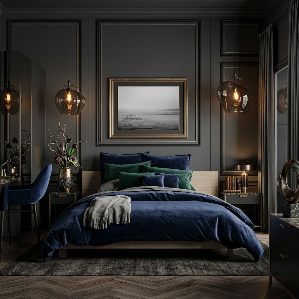 Dark Luxe interior design style — preset on Decoratly