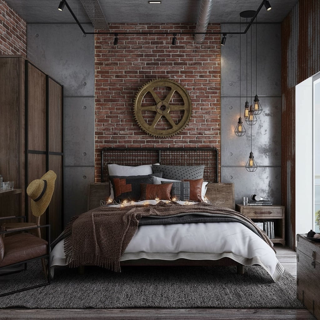 Industrial interior design style example from our quiz