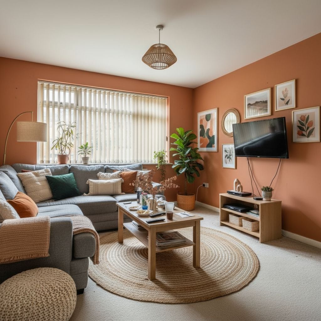 After applying AI interior design