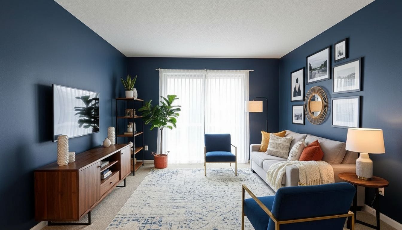 After applying AI interior design