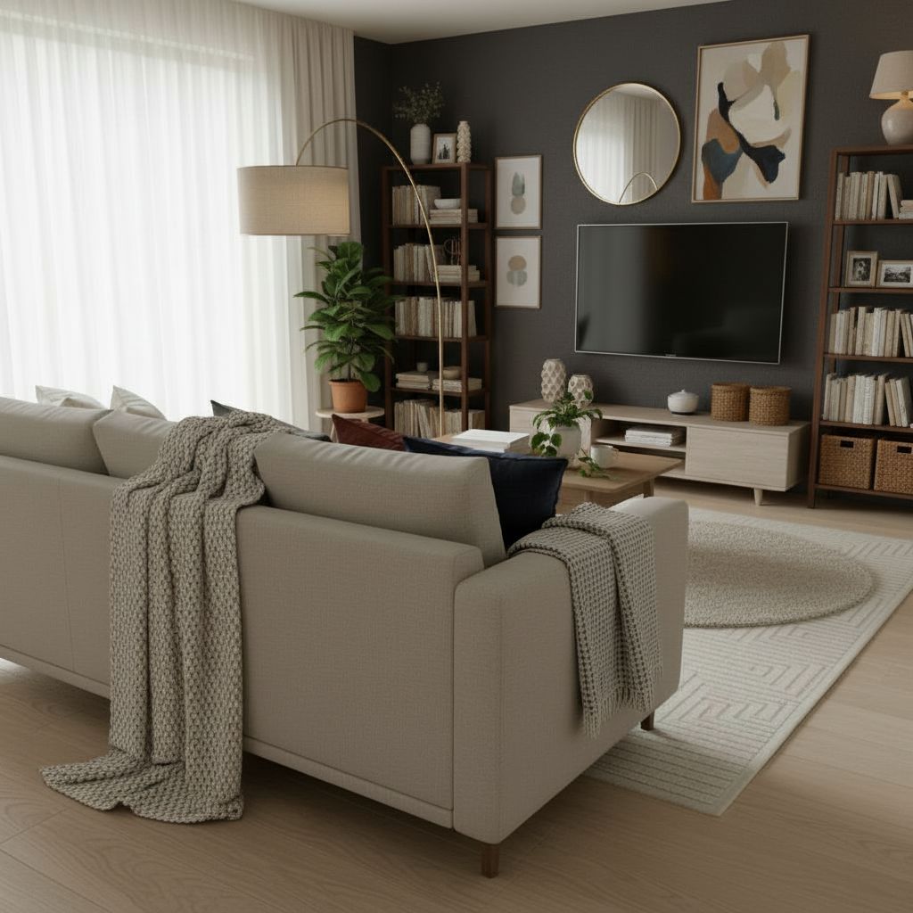 After AI room design transformation — Modern Minimalist