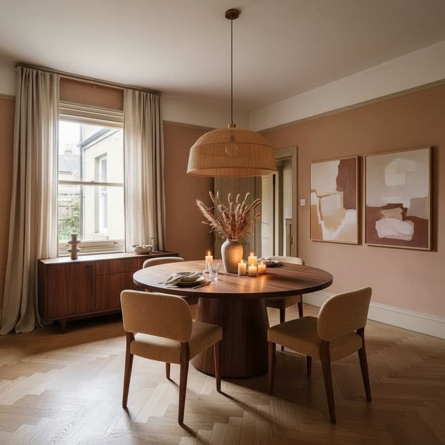Dining room after - Contemporary style rendered by Decoratly AI