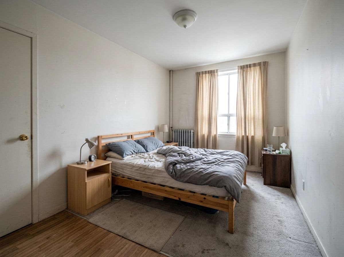 Before — bedroom ready for AI redesign