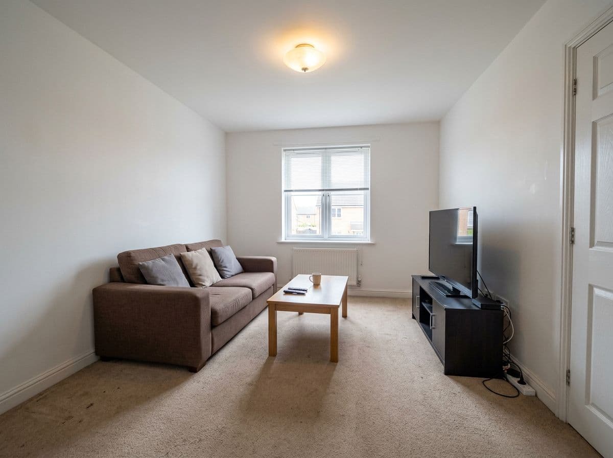 Before — living room ready for AI redesign