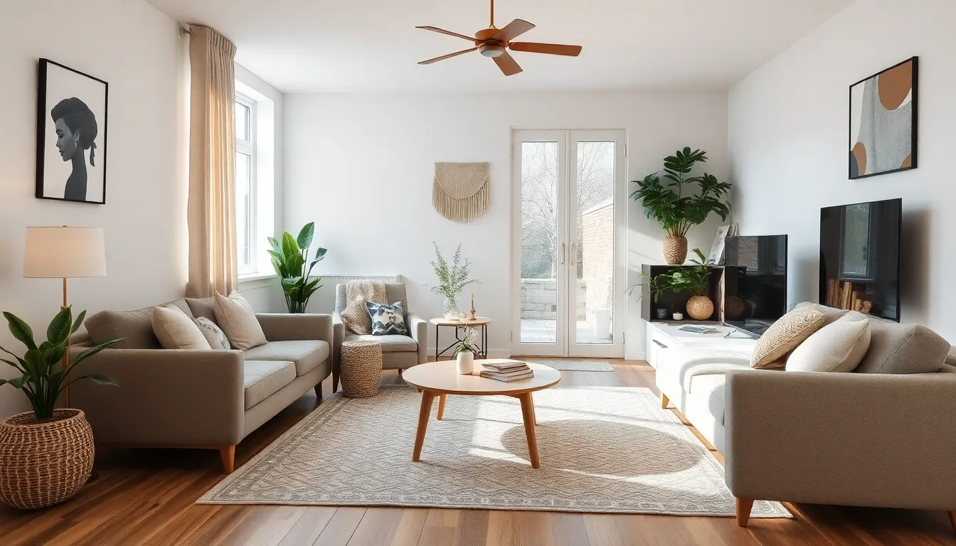 A cozy Scandinavian living room