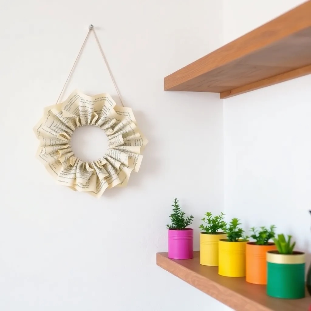 DIY Tin Can Planters for eco-friendly home decor