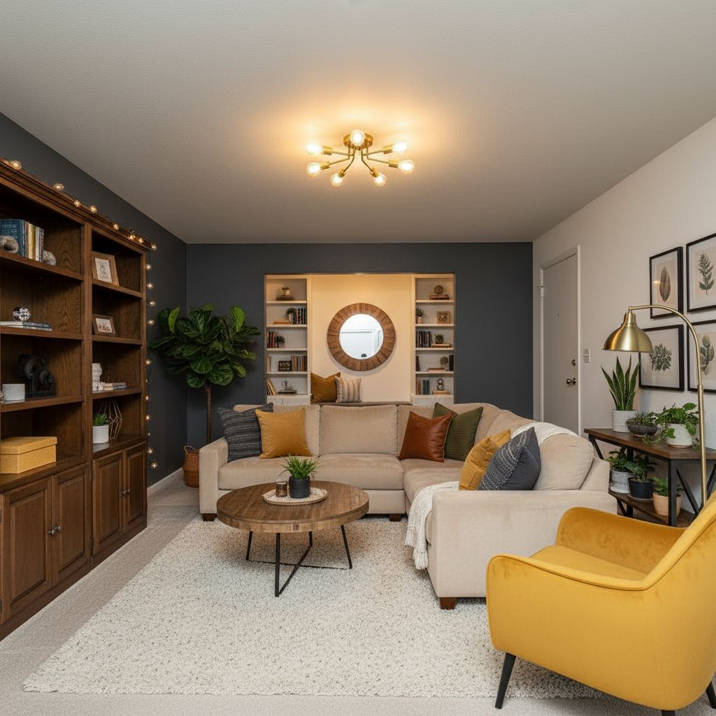 A new photo of the bedroom after redesign